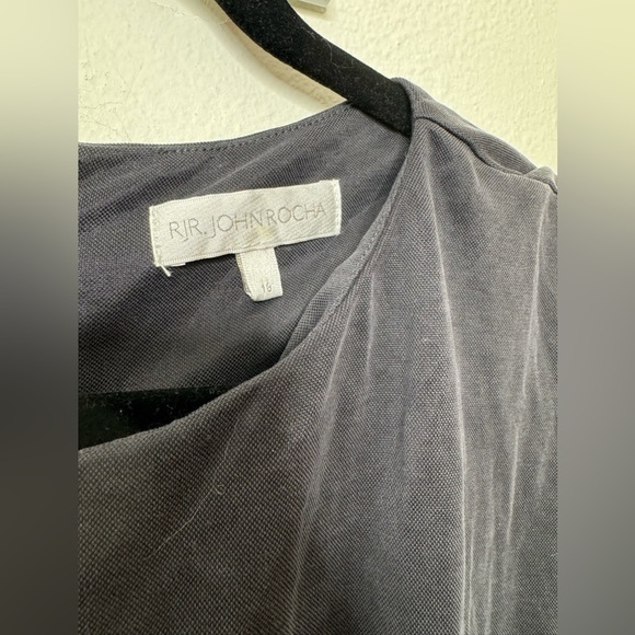 RJR John Rocha Black Tie-Waist Jumpsuit - Size 16 | Small Flaw Noted - Picture 2 of 5